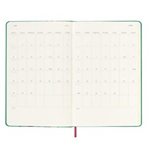 Moleskine Limited Edition Frida Kahlo 12 Month 2023 Daily Planner, Hard Cover, Large (5" x 8.25"), Green