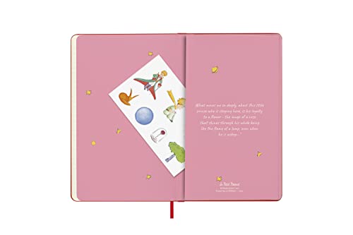 Moleskine Limited Edition Le Petit Prince 12 Month 2023 Weekly Planner, Hard Cover, Large (5" x 8.25"), Rose