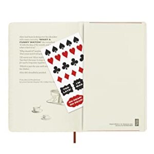 Moleskine Limited Edition Alice In Wonderland 12 Month 2023 Weekly Planner, Hard Cover, Large (5" x 8.25"), Alice