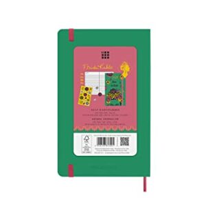 Moleskine Limited Edition Frida Kahlo 12 Month 2023 Daily Planner, Hard Cover, Large (5" x 8.25"), Green