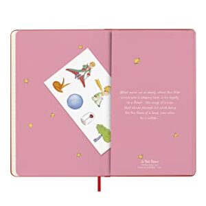 Moleskine Limited Edition Le Petit Prince 12 Month 2023 Weekly Planner, Hard Cover, Large (5" x 8.25"), Rose