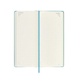 Moleskine Classic 18 Month 2022-2023 Daily Planner, Hard Cover, Large (5" x 8.25"), Manganese Blue