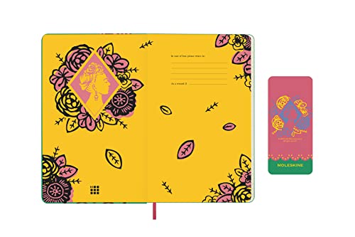 Moleskine Limited Edition Frida Kahlo 12 Month 2023 Daily Planner, Hard Cover, Large (5" x 8.25"), Green