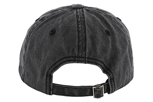 Jeep Wave USA Chino Twill Patch Garment Washed Hat Black