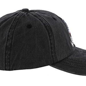 Jeep Wave USA Chino Twill Patch Garment Washed Hat Black