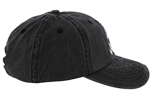 Jeep Wave USA Chino Twill Patch Garment Washed Hat Black