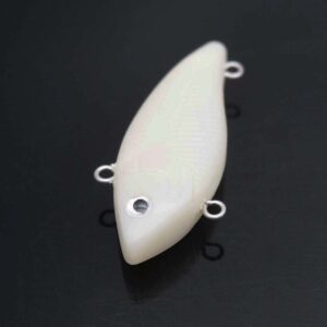 10pcs Fishing Unpainted VIB Crankbait Lure Body 49mm 4.59g Blank lipless Hard LuresSimulation Blank Body Clear Hard Baits Trout Salmon Minnow Lure Popper Lures Topwater Freshwater with Free Eye