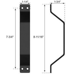 WINSOON 4FT Single Sliding Barn Door Hardware Roller Track Kit with Simple Sliding Barn Door Handle