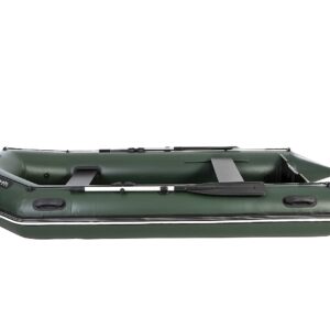 Perun Outdoors LT-330MVE 4 Person Durable PVC Inflatable Motor Boat 330cm (10'10") with Foot Air Pump and Carry Bag