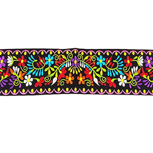 Cuitáxi Traditional Embroidered Mexican belt for women adjustable - Cinturones de mujer bordados hecho en mexico - mexican belt sash - women's belt embroidered