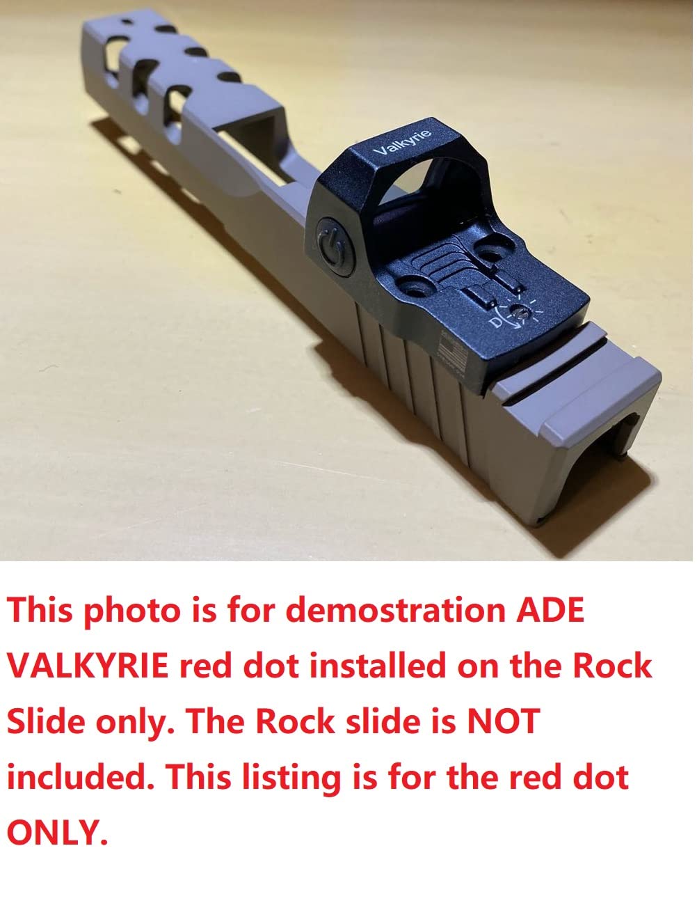 Ade Advanced Optics Valkyrie (RD3-023) Gen 2 Green Dot Sight for Optics Ready Pistol That is Compatible with Trijicon RM/SRO Footprint/Slide/Screw Pattern