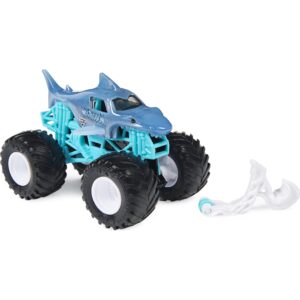 Monster Jam 2021 Spin Master 1:64 Diecast Monster Truck with Wheelie Bar: Shear Madness Megalodon