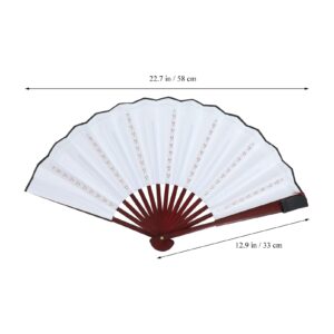 NUOBESTY Handheld Fan Handheld Fan Fans Fans Large Folding Hand Rave Fan Chinease Japanese Folding Hand Fan Festival Fan for EDM Club Music Festival Event Party Dance Hand Held Fan Hand Held Fan