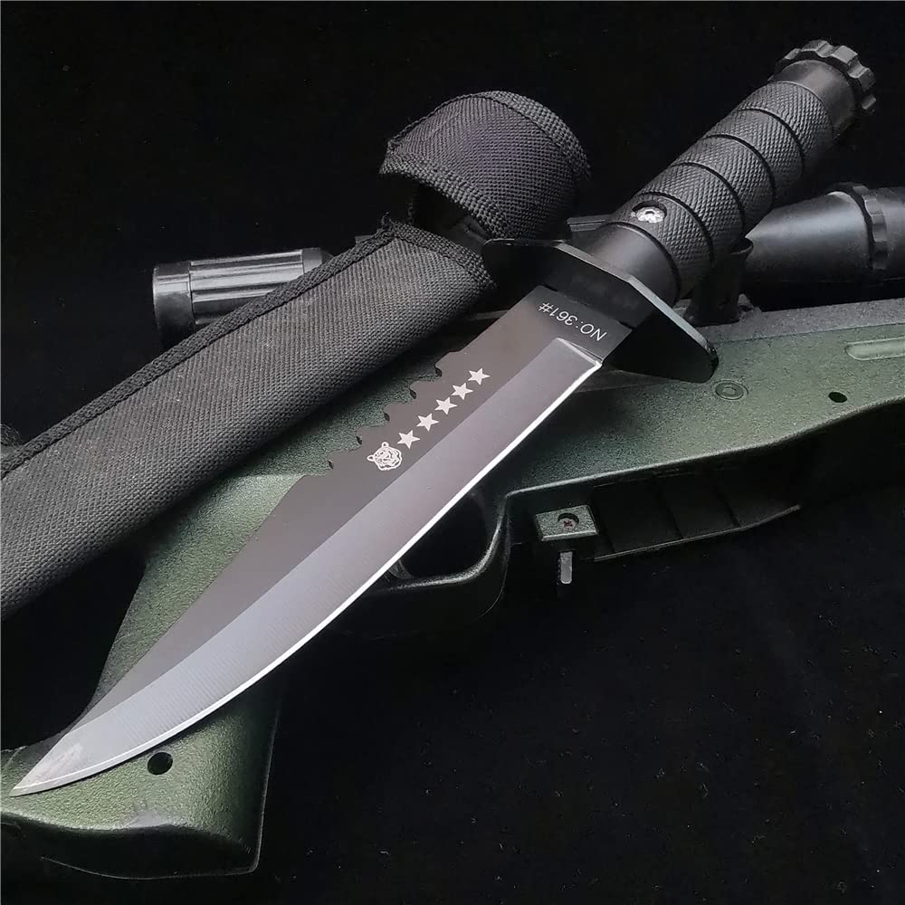 DOOM BLADE 11 inch Hunting Knife - Fixed Blade Knife with Sheath - Tactical Boot Knives - Tactical Bowie Knife Survival Knife for Camping, Hunting,Outdoor Survival