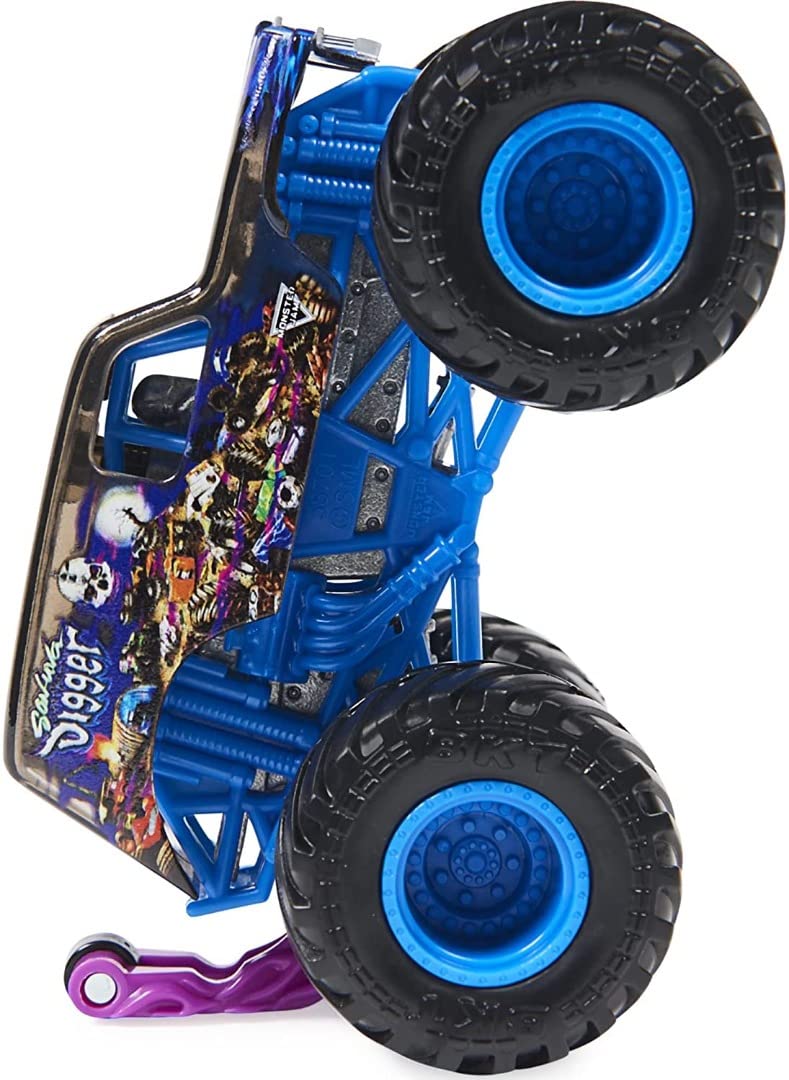 Monster Jam 2021 Spin Master 1:64 Diecast Monster Truck with Wheelie Bar: Shear Madness Son-uva Digger