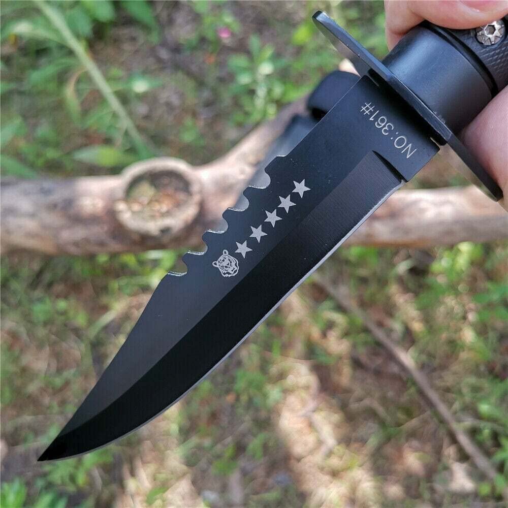 DOOM BLADE 11 inch Hunting Knife - Fixed Blade Knife with Sheath - Tactical Boot Knives - Tactical Bowie Knife Survival Knife for Camping, Hunting,Outdoor Survival