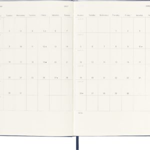 Moleskine Classic 18 Month 2022-2023 Weekly Planner, Hard Cover, Large (5" x 8.25"), Sapphire Blue