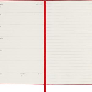 Moleskine Classic 12 Month 2023 Weekly Planner, Hard Cover, Pocket (3.5" x 5.5"), Scarlet Red