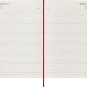 Moleskine Classic 12 Month 2023 Daily Planner, Soft Cover, Large (5" x 8.25"), Scarlet Red