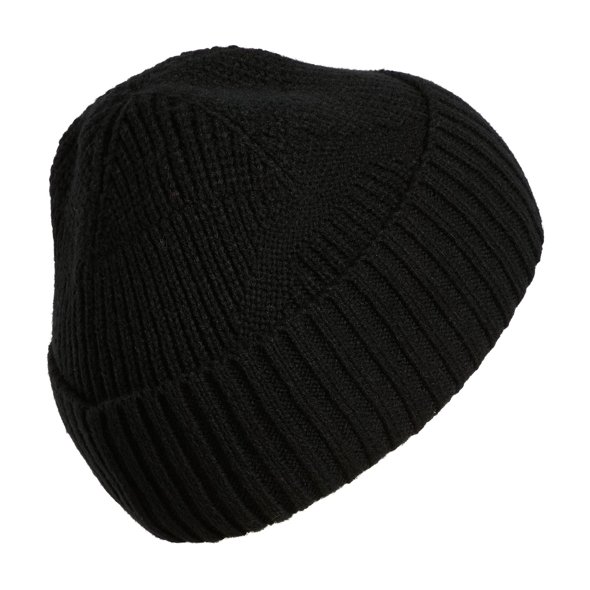 adidas Men's Pine Knot Fold Beanie, Black, One Size