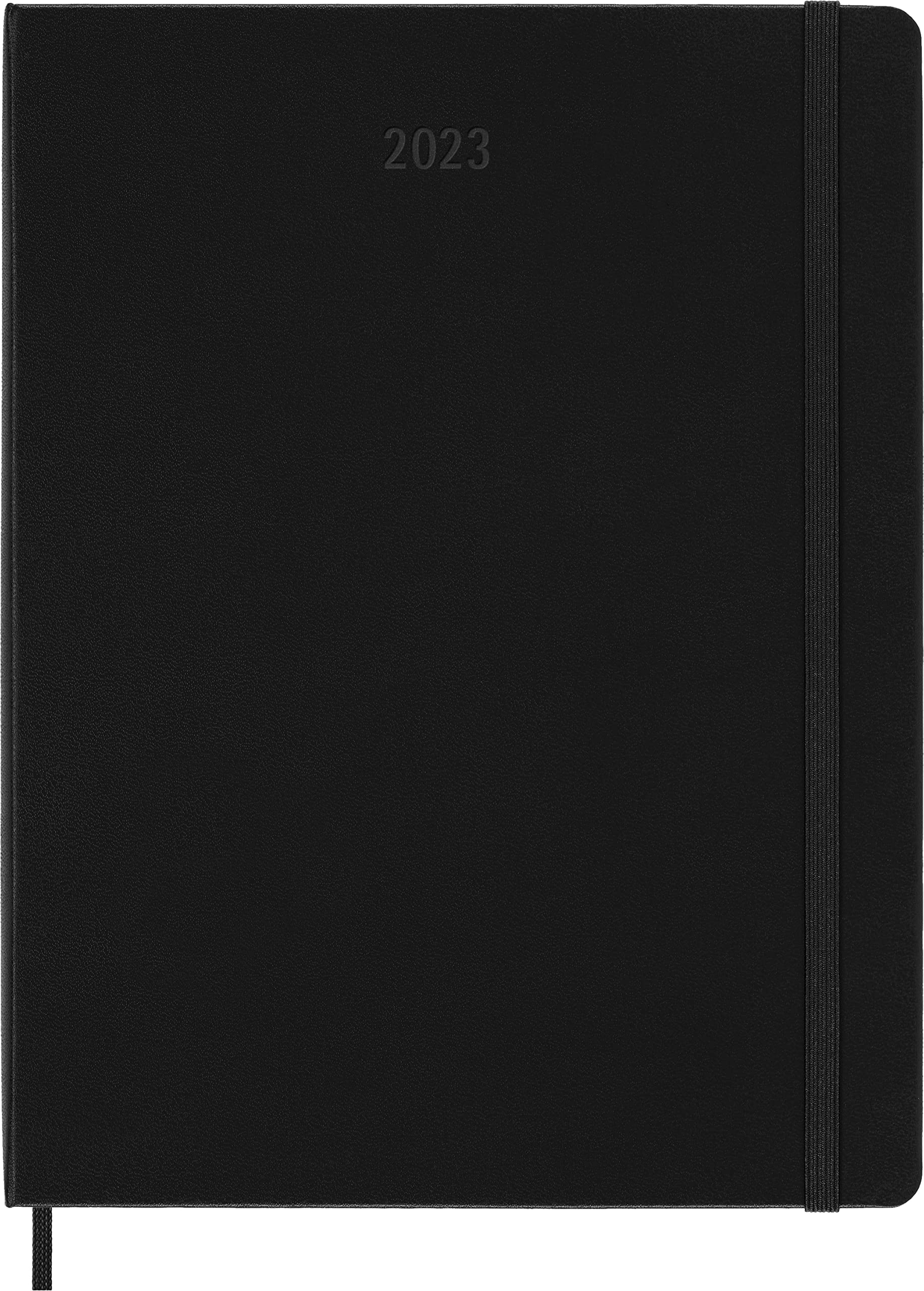 Moleskine Classic 12 Month 2023 Monthly Planner, Hard Cover, XL (7.5" x 9.75"), Black