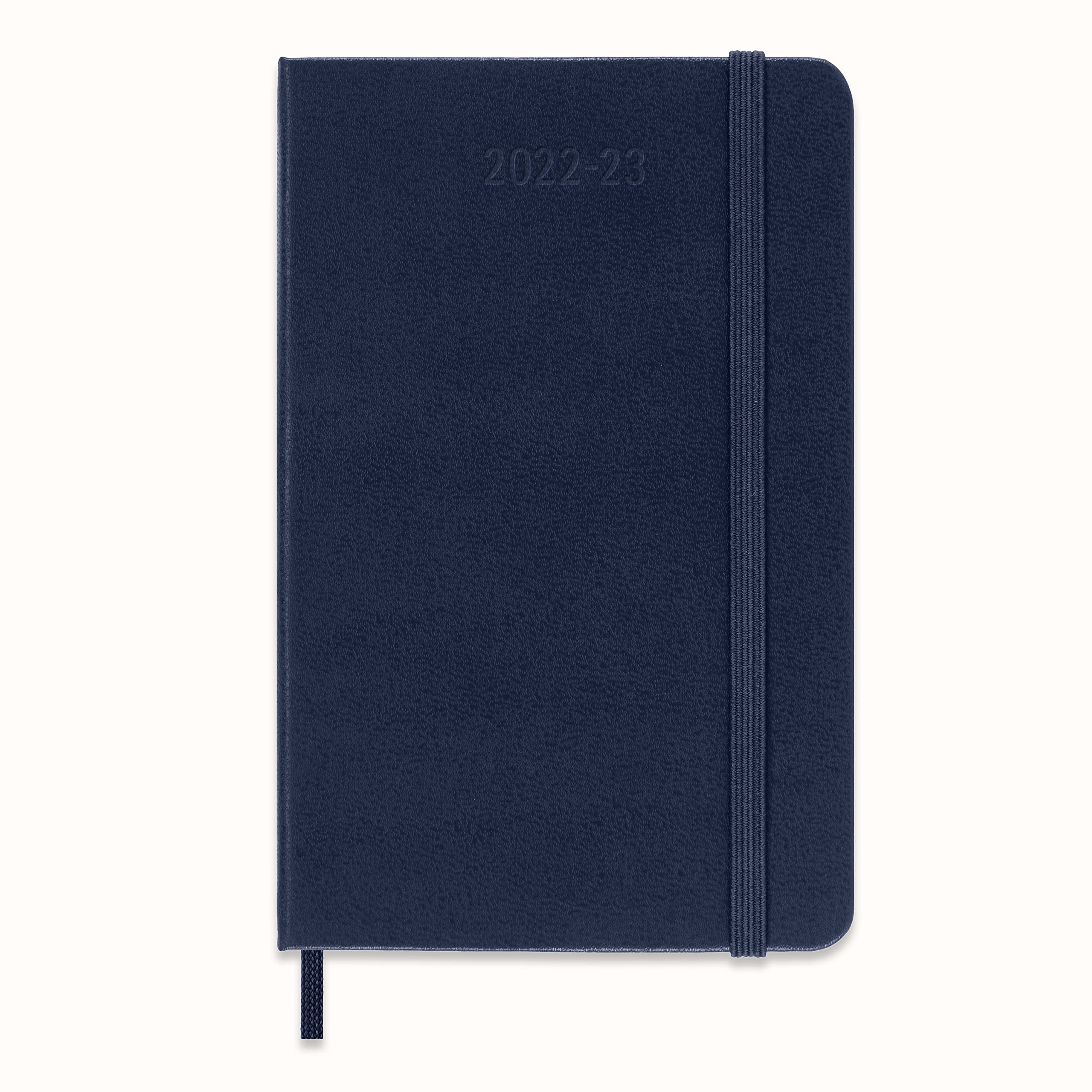 Moleskine 2023 Weekly Notebook Planner, 18M, Pocket, Sapphire Blue, Hard Cover (3.5 x 5.5)