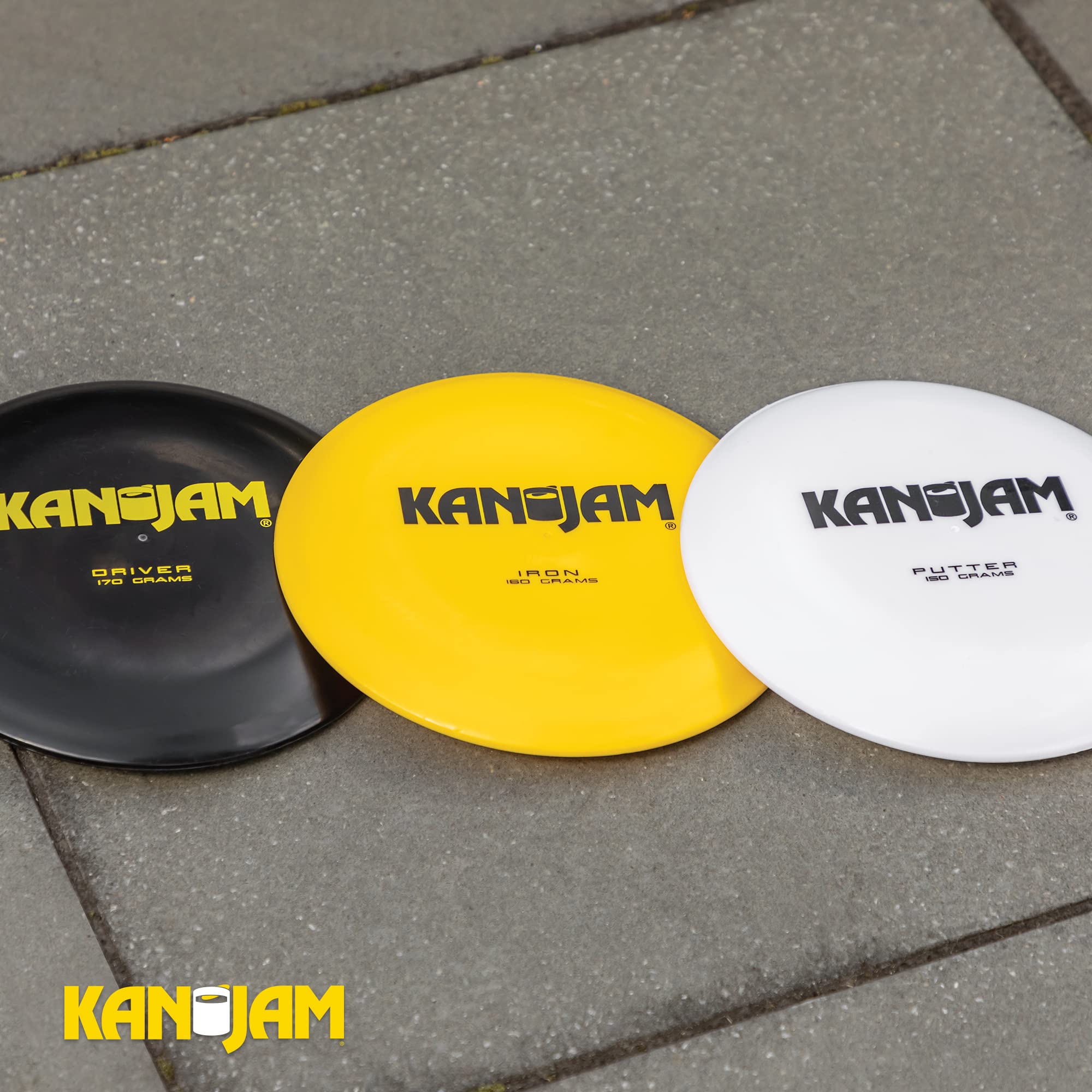 Kan Jam Ultimate Disc Golf Set with 1 Disc Golf Discs and 2 Disc Golf Basket Retrievers - Outdoor Frisbee Golf Game with Carry Bag