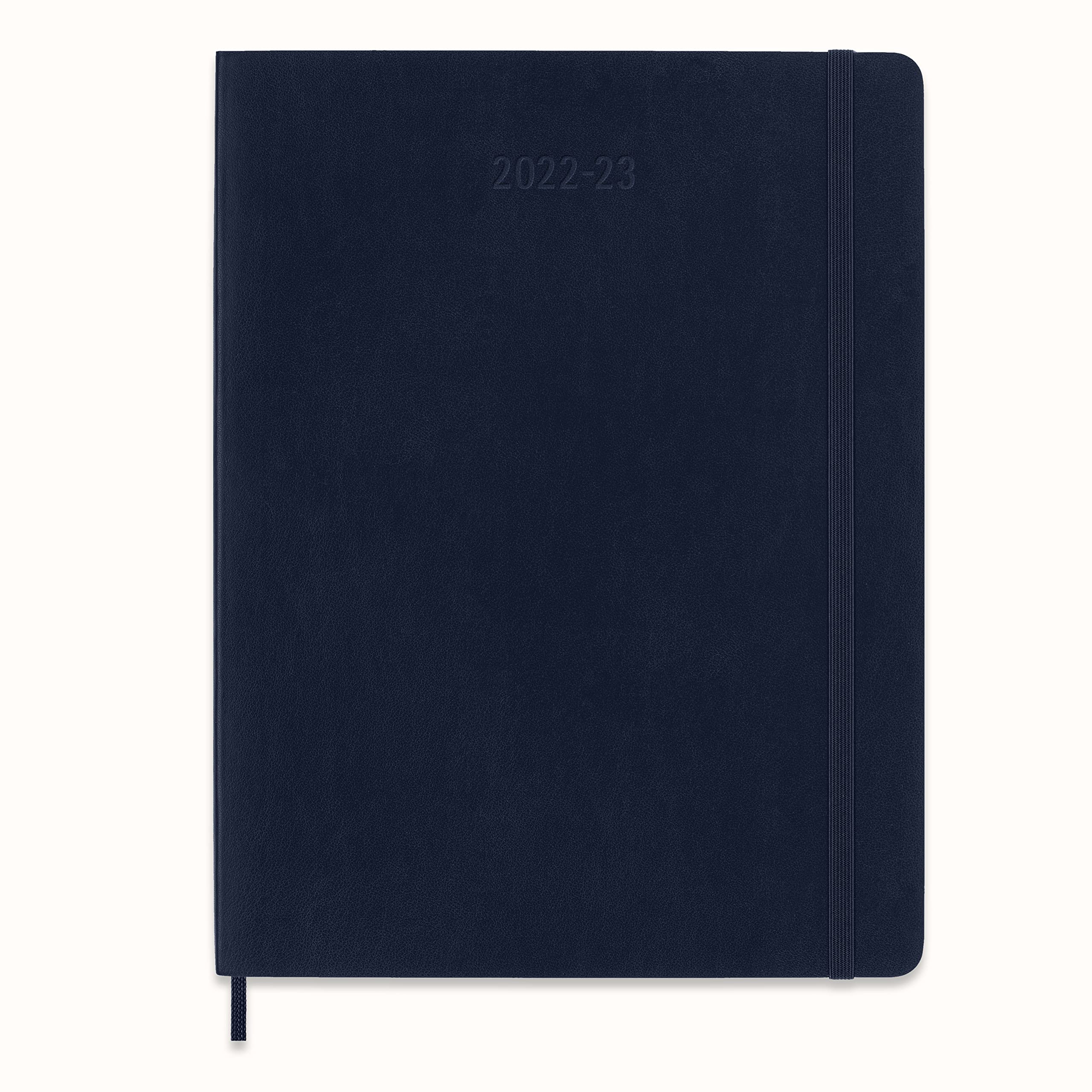 Moleskine Classic 18 Month 2022-2023 Weekly Planner, Soft Cover, XL (7.5" x 9.75"), Sapphire Blue