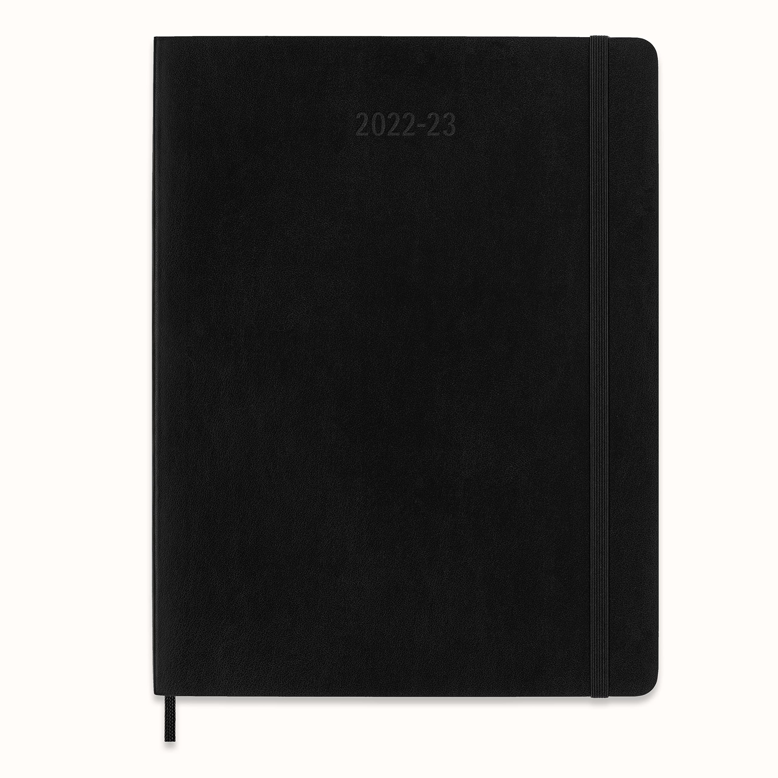 Moleskine Classic 18 Month 2022-2023 Weekly Planner, Soft Cover, XL (7.5" x 9.75"), Black