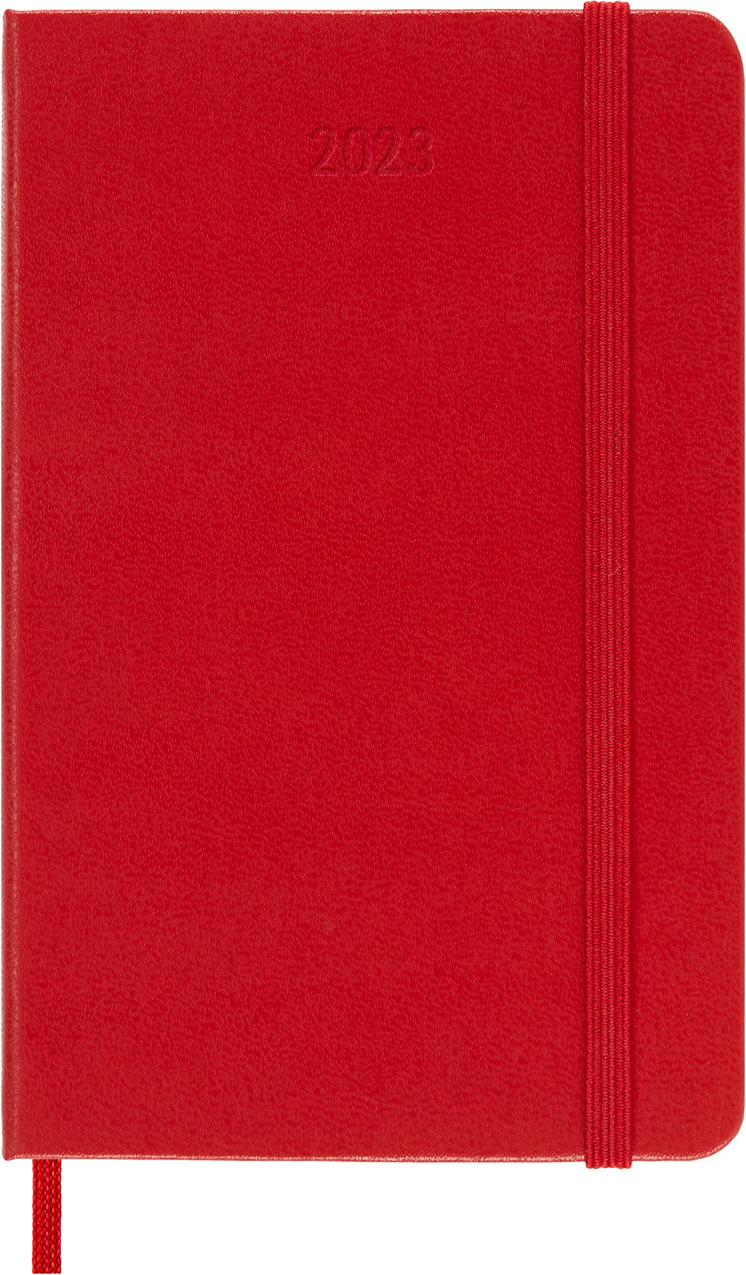 Moleskine Classic 12 Month 2023 Weekly Planner, Hard Cover, Pocket (3.5" x 5.5"), Scarlet Red