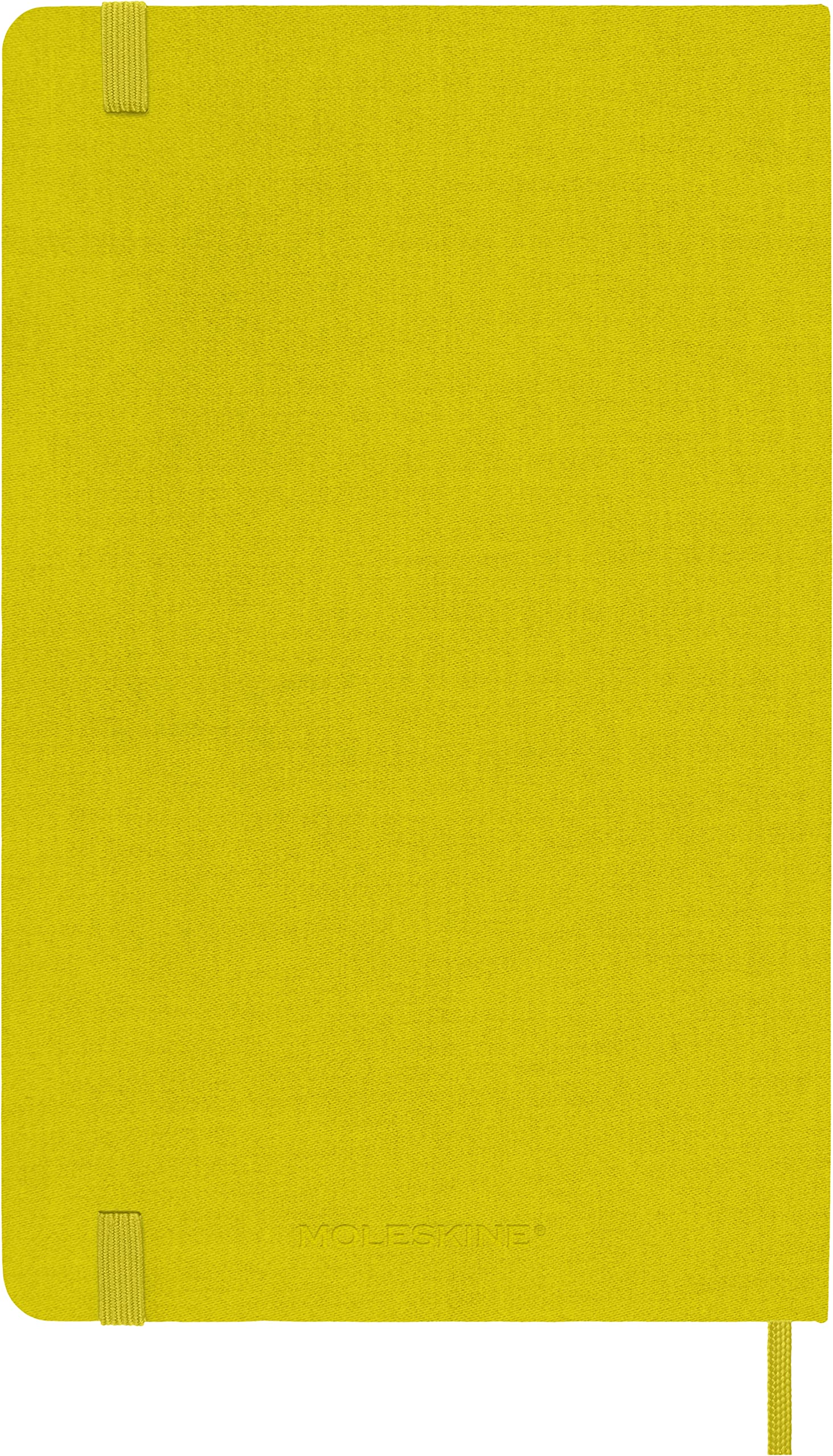 Moleskine Classic Notebook, Hard Cover, Large (5" x 8.25") Ruled/Lined, Hay Yellow (Silk), 240 Pages