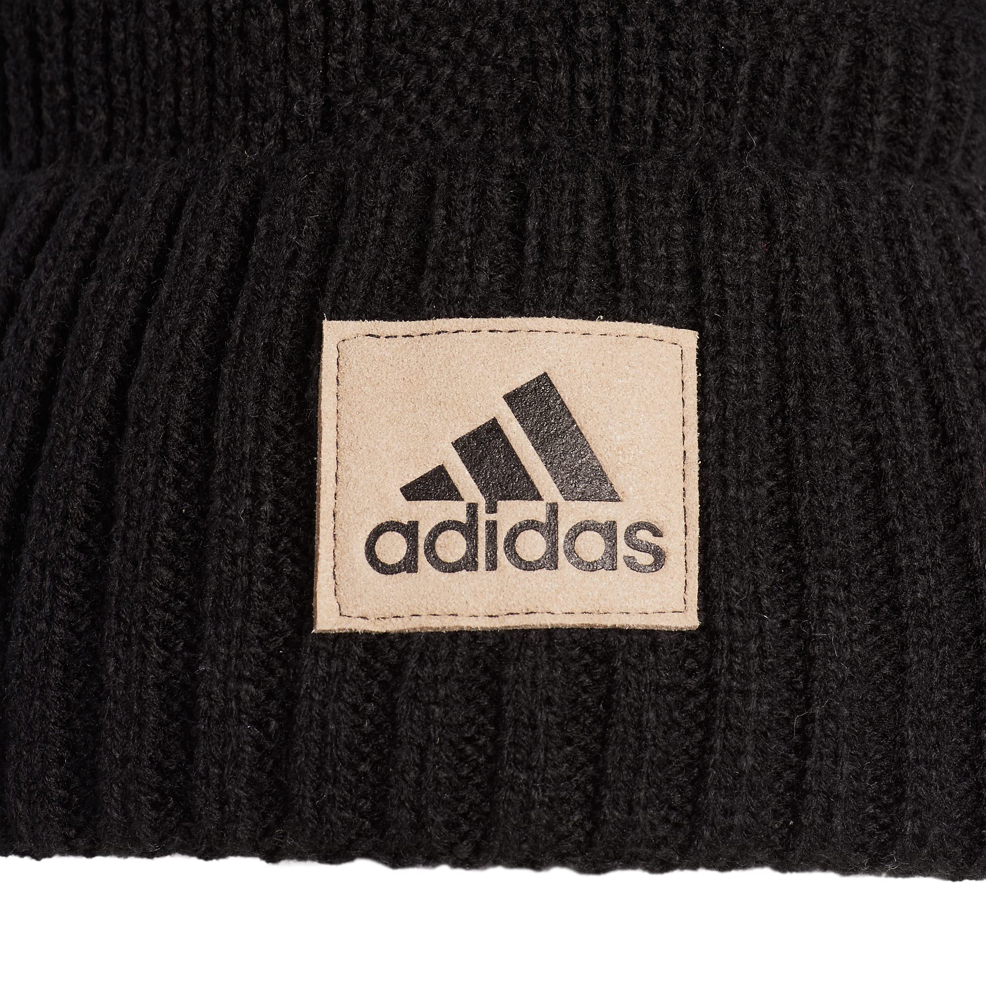 adidas Men's Pine Knot Fold Beanie, Black, One Size