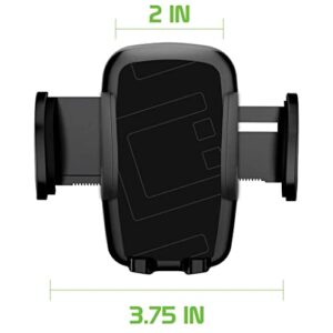 Full 360 Multi Mount Works for Asus ZenFone 2 Laser and Car Holder is Fully Adjustable, Portable, Durable up to 3.5inch Wide Screens and 8 pounds! [Black]