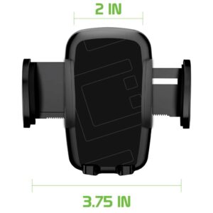 Full 360 Multi Mount Works for Asus ZenFone 3 Laser 32GB and Car Holder is Fully Adjustable, Portable, Durable up to 3.5inch Wide Screens and 8 pounds! [Black]