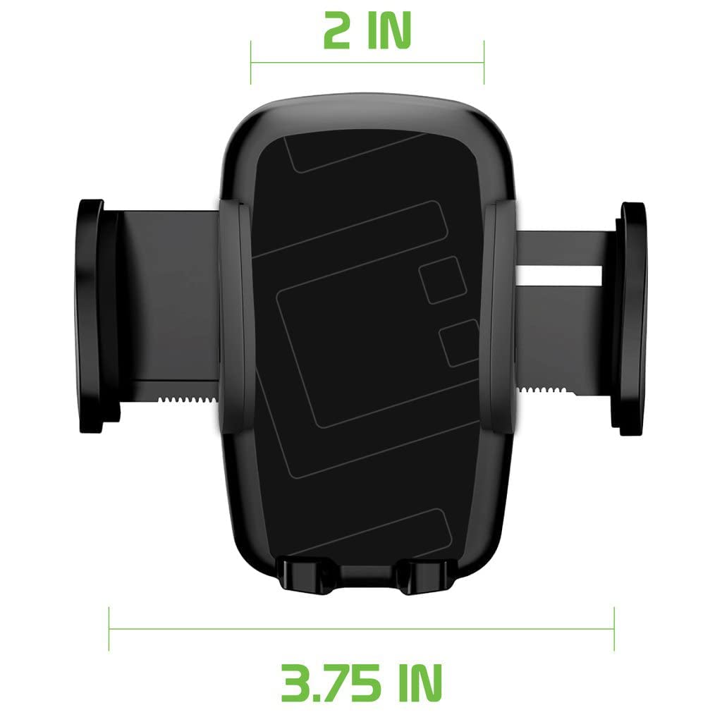 Full 360 Multi Mount Works for Asus ZenFone 3 Laser and Car Holder is Fully Adjustable, Portable, Durable up to 3.5inch Wide Screens and 8 pounds! [Black]