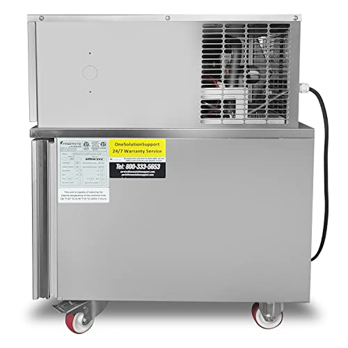 PrepRite PBF 4.0 Undercounter Blast Chiller Freezer - 4/5 Pan - R290 Refrigerant - Stainless Steel