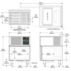 PrepRite PBF 4.0 Undercounter Blast Chiller Freezer - 4/5 Pan - R290 Refrigerant - Stainless Steel