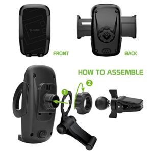 Full 360 Multi Mount Works for Asus ZenFone 2 Laser and Car Holder is Fully Adjustable, Portable, Durable up to 3.5inch Wide Screens and 8 pounds! [Black]