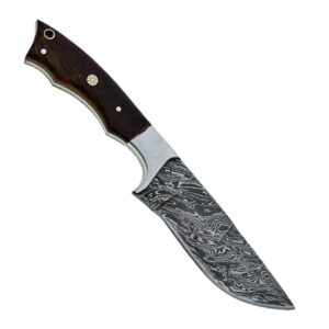 Custom Handmade Damascus Steel Hunting Knife/Skinning Knife SS-17454 (Rose Wood) (Rose Wood)