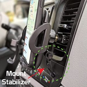 Full 360 Multi Mount Works for Asus ZenFone 2 Laser and Car Holder is Fully Adjustable, Portable, Durable up to 3.5inch Wide Screens and 8 pounds! [Black]