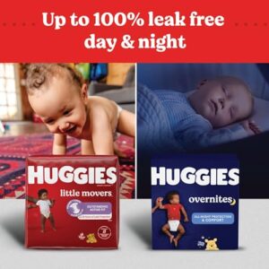 Huggies Size 5 Overnites Baby Diapers: Overnight Diapers, Size 5 (27+ lbs), 88 Ct