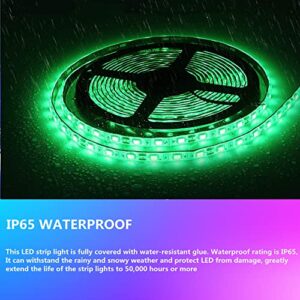 HOKIION Pontoon Led Boat Lights, 12V 20FT Marine Led Strip Lights, Waterproof Boat Interior Light, Under Gunnel Lights, Boat Deck Light, Night Fishing Lights with Extension Cable for Boat (Green)