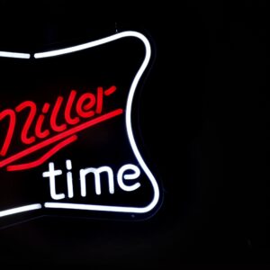 X Reed It's Mill Time Neon Sign LED Light Personalized Neon Lights for Wall Decor Bar Pub Beer Bar Party Garage Room Decoration 20' ' Width, White