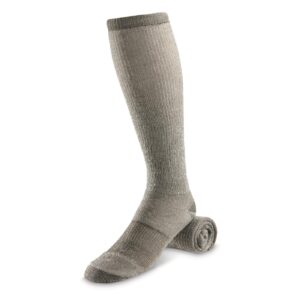 Guide Gear HuntRite 16” Boot Socks, Wool-blend Hiking Socks, Men’s Socks, 3 Pairs