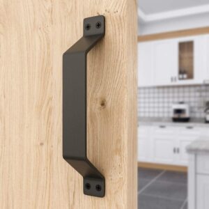 WINSOON 8FT Single Sliding Barn Door Hardware Kit with Sliding Barn Door Handle