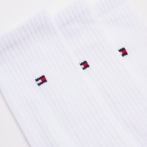 Tommy Hilfiger Men's Athletic Socks - Cushioned Crew Socks (12 Pack), Size 7-12, White Flag