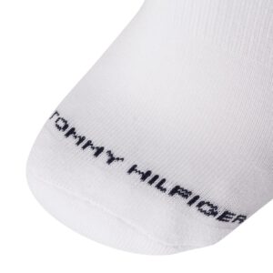 Tommy Hilfiger Men's Athletic Socks - Cushioned Crew Socks (12 Pack), Size 7-12, White Flag