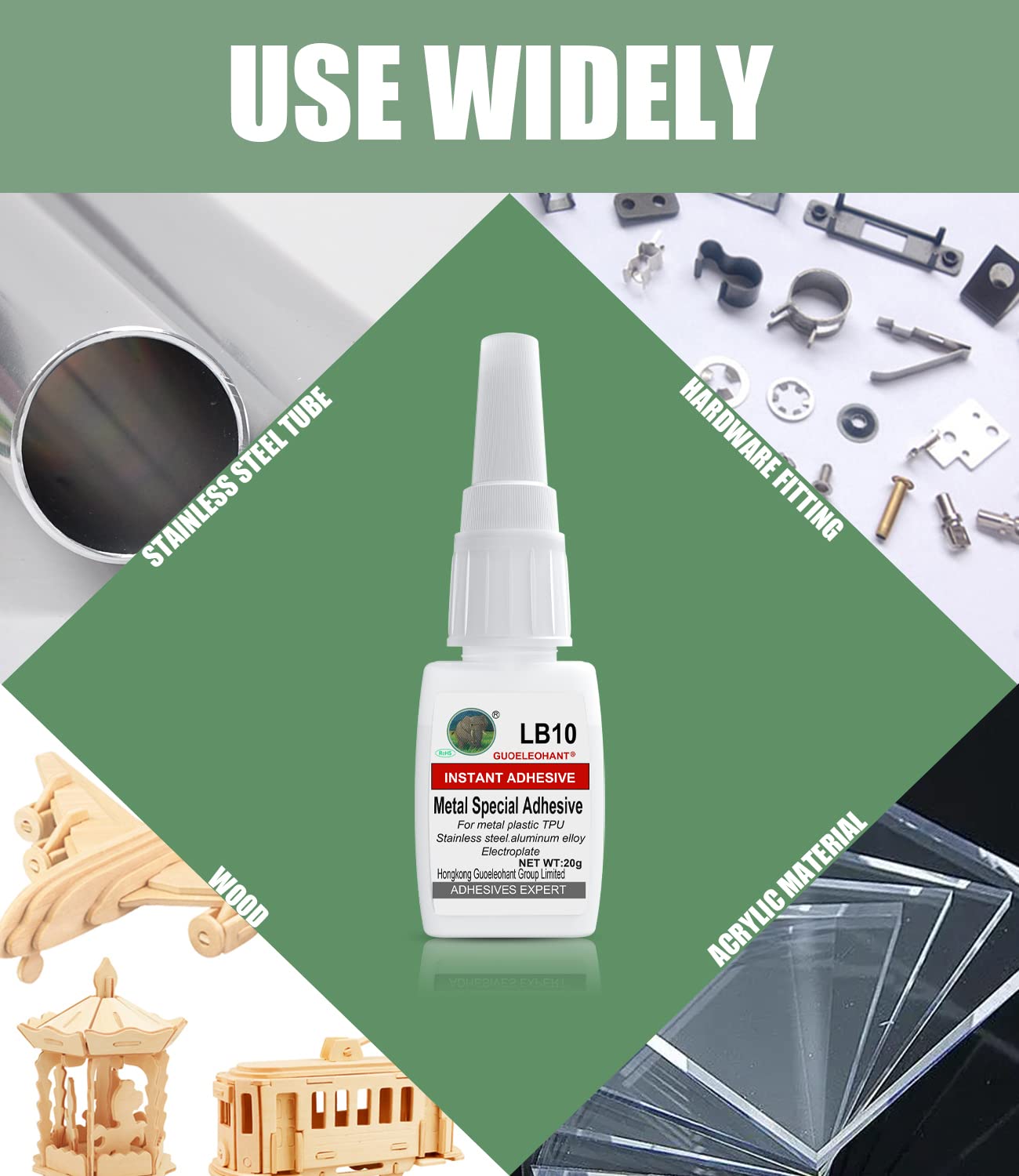 20g Metal glue,glue for metal,for bonding between metal and metal,metal and other material.Instant super glue for metal,stainless steel,DIY craft,aluminum alloy,metal tube,metal product,etc.