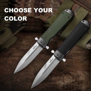 Firebird Knife GANZO Firebird Adimanti Samson-BR Pocket Folding Knife G10 Handle with Clip D2 Steel Blade Hunting Fishing Camping Outdoor EDC Knife (Brown)