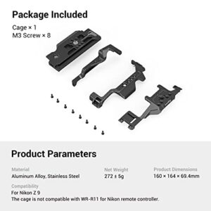 SmallRig Z9 Camera Cage for Nikon Z9, Aluminum Alloy Camera Video Cage Film Movie Making Cage with Shoe Mount 3195